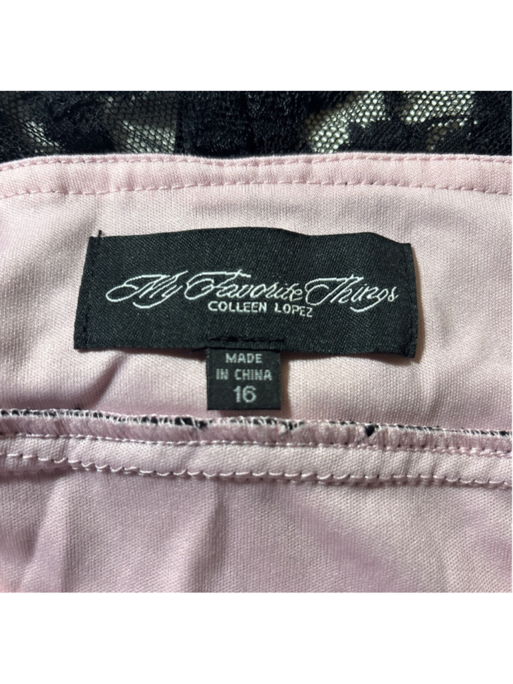 NWOT Colleen Lopez "My Favorite Things" Black Lace Dress - Size 16 - Picture 2 of 6